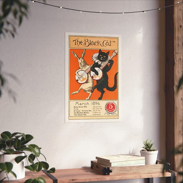 15694460223747844128_2048.jpeg The Black Cat, March - Nelly Littlehale Murphy (1896) - Vintage Art Poster Print
