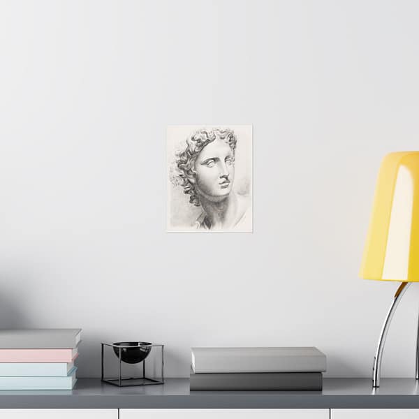 1603201881241403055_2048.jpeg Academic study of a plaster cast of an antique statue - Johannes Tavenraat (c. 1819-1888) - Vintage Art Poster Print