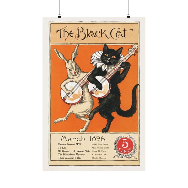 16328618201071606480_2048.jpeg The Black Cat, March - Nelly Littlehale Murphy (1896) - Vintage Art Poster Print