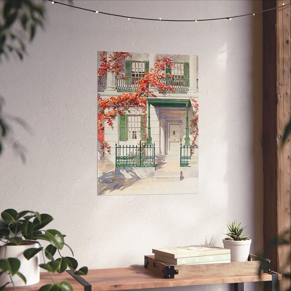 16554105097324105029_2048.jpeg Ornamental Iron - Architectural Study - Gilbert Sackerman (c. 1936) - Vintage Art Poster Print