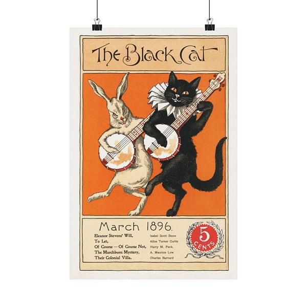 17140553893033901738_2048.jpeg The Black Cat, March - Nelly Littlehale Murphy (1896) - Vintage Art Poster Print
