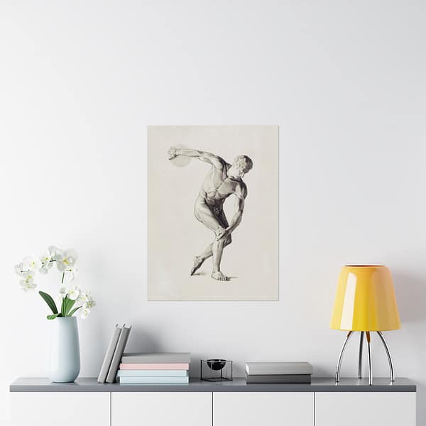 17992908334528177130_2048.jpeg Gipsmodel van Discuswerper - Male Anatomical Study - Jan Veth (c. 1874-1925) - Vintage Art Poster Print