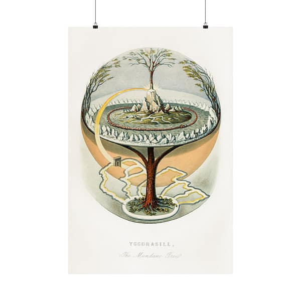 18103637685895322965_2048.jpeg Yggdrasill, The Mundane Tree - Finnur Magnusson (1859) - Vintage Art Poster Print