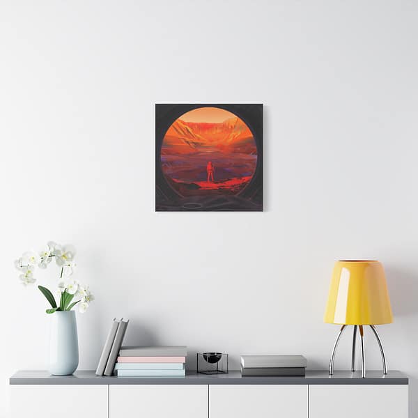 18428141613729803909_2048-1.jpeg Astronaut Stands on Mars - NASA (2020) - Space Age Canvas Print