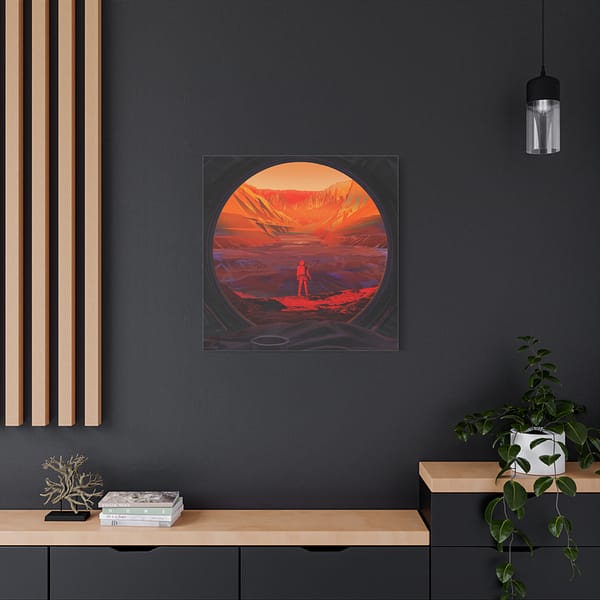 2248151424087051917_2048-1.jpeg Astronaut Stands on Mars - NASA (2020) - Space Age Canvas Print