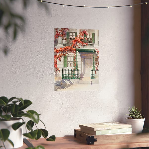 259473374361767350_2048.jpeg Ornamental Iron - Architectural Study - Gilbert Sackerman (c. 1936) - Vintage Art Poster Print