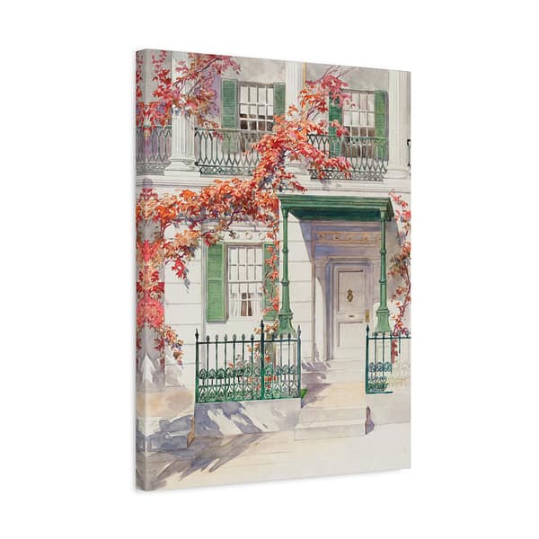3604557116777741820_2048.jpeg Ornamental Iron - Architectural Study - Gilbert Sackerman (c. 1936) - Vintage Art Canvas Print