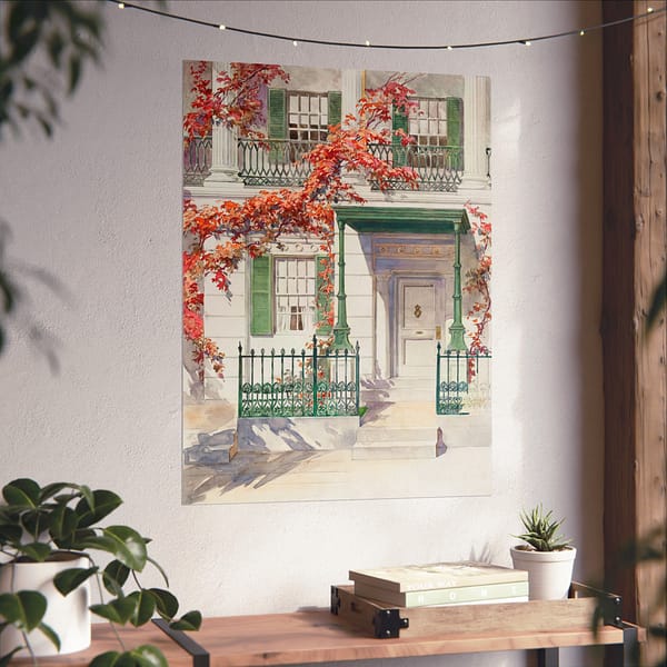 3922366892946279850_2048.jpeg Ornamental Iron - Architectural Study - Gilbert Sackerman (c. 1936) - Vintage Art Poster Print