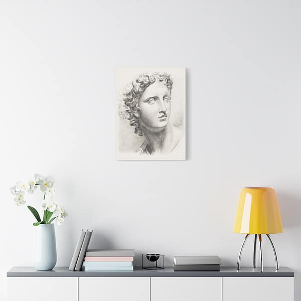 4774613205007864533_2048.jpeg Academic study of a plaster cast of an antique statue - Johannes Tavenraat (c. 1819-1888) - Vintage Art Canvas Print