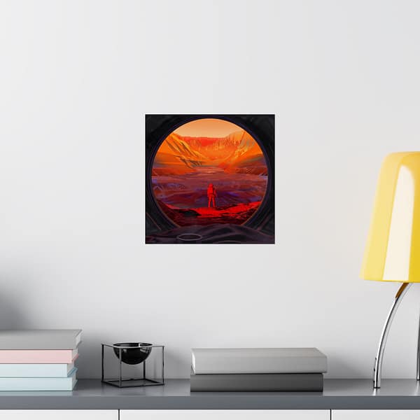 5708951847849445376_2048.jpeg Astronaut Stands on Mars - NASA (2020) - Space Age Poster Print