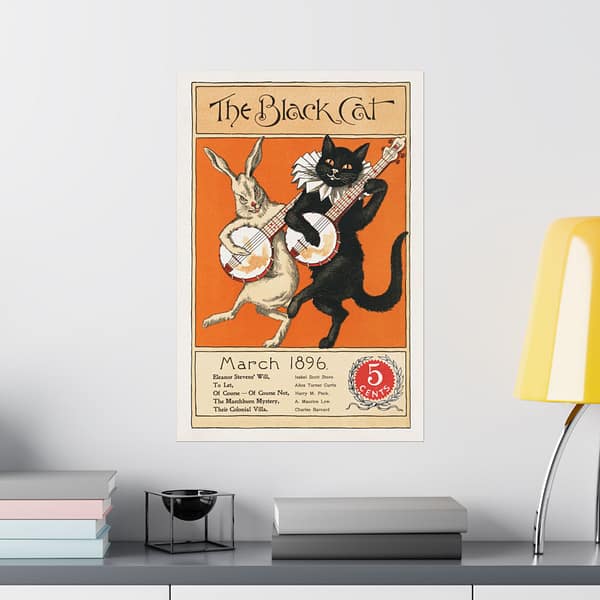 6989436869296616745_2048.jpeg The Black Cat, March - Nelly Littlehale Murphy (1896) - Vintage Art Poster Print