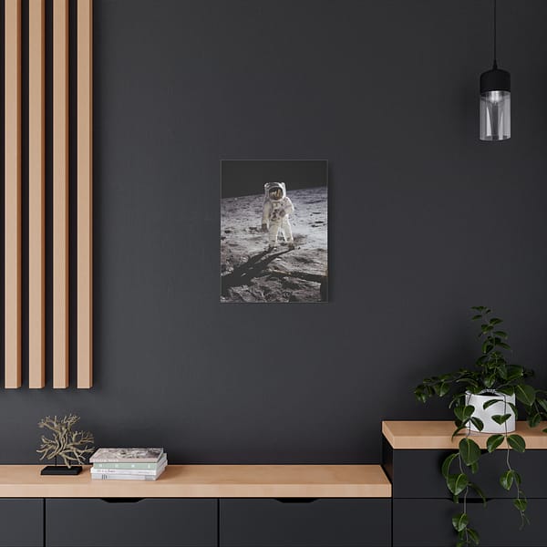 7610258666868501809_2048.jpeg Buzz Aldrin on the Moon - NASA Apollo 11 Mission Photograph (1969) - Space Age Canvas Print