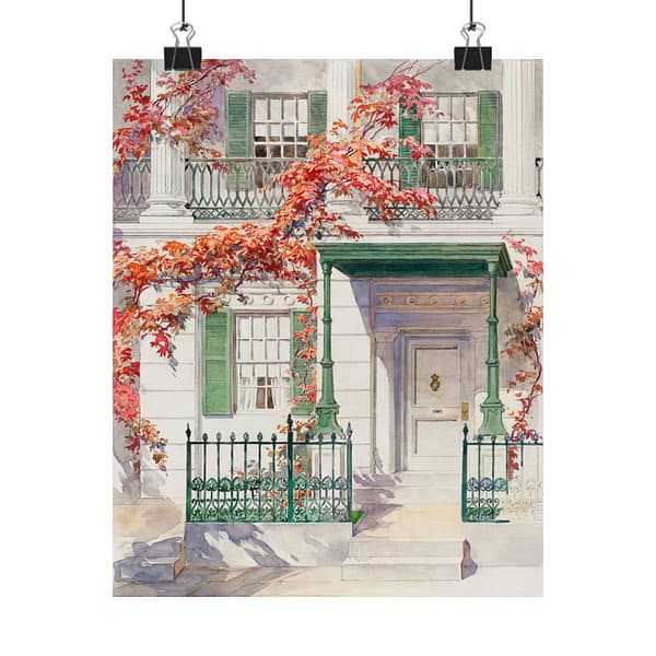 7845062908980336281_2048.jpeg Ornamental Iron - Architectural Study - Gilbert Sackerman (c. 1936) - Vintage Art Poster Print