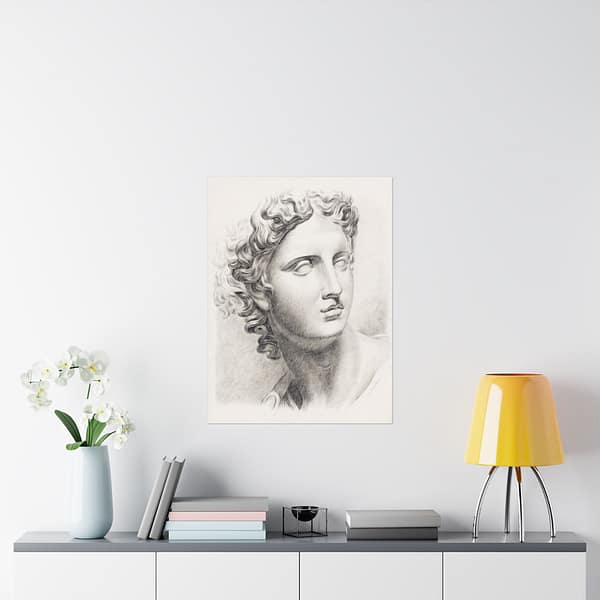 7876460242494668921_2048.jpeg Academic study of a plaster cast of an antique statue - Johannes Tavenraat (c. 1819-1888) - Vintage Art Poster Print