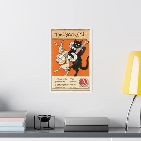 8414258134918725225_2048.jpeg The Black Cat, March - Nelly Littlehale Murphy (1896) - Vintage Art Poster Print