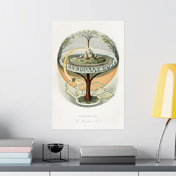 980828409044214292_2048.jpeg Yggdrasill, The Mundane Tree - Finnur Magnusson (1859) - Vintage Art Poster Print
