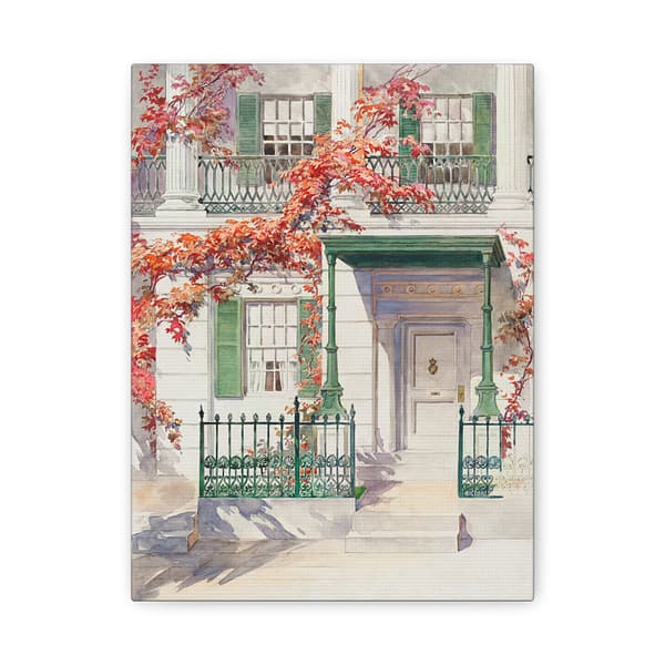 9924163784441289273_2048.jpeg Ornamental Iron - Architectural Study - Gilbert Sackerman (c. 1936) - Vintage Art Canvas Print