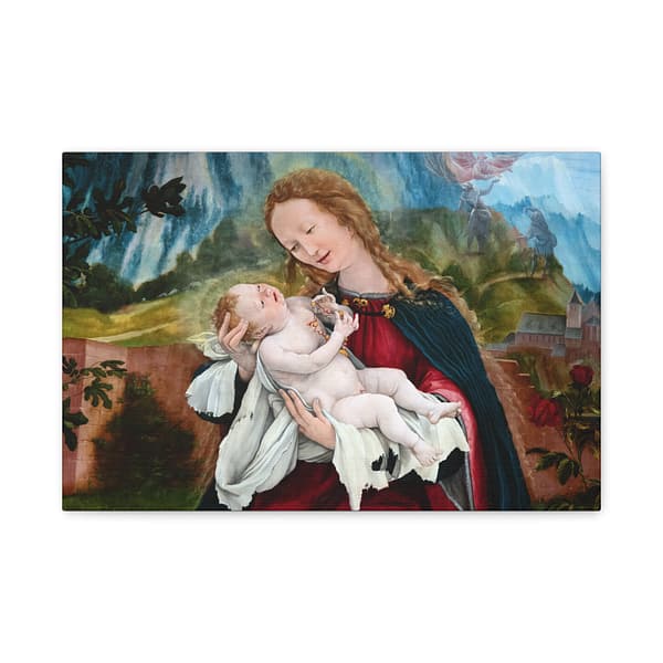 10047027752123941715_2048.jpeg Isenheim Altarpiece (Nativity panel) – Matthias Grünewald (c. 1512-1516) – Renaissance Canvas Print