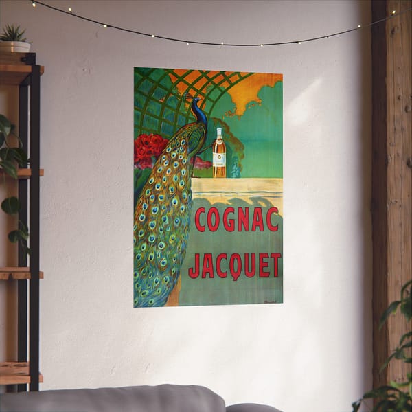 10047235375189930414_2048.jpeg Cognac Jacquet Peacock – Camille Bouchet – Art Nouveau Poster Print