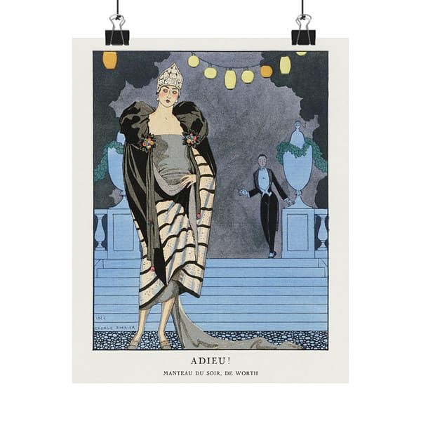 10056889791967022726_2048.jpeg Adieu! Manteau du soir, de Worth - George Barbier (1921) - Art Deco Poster Print