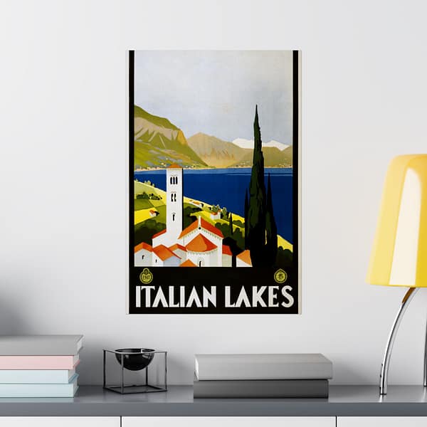 10132049886183391157_2048.jpeg Italian Lakes – ENIT Italian National Tourist Board (c. 1930) – Vintage Travel Poster Print
