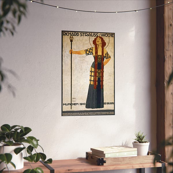 10147884186134957457_2048.jpeg Richard Strauss-Woche opera, Munich – Ludwig Hohlwein (1910) – Art Nouveau Poster Print
