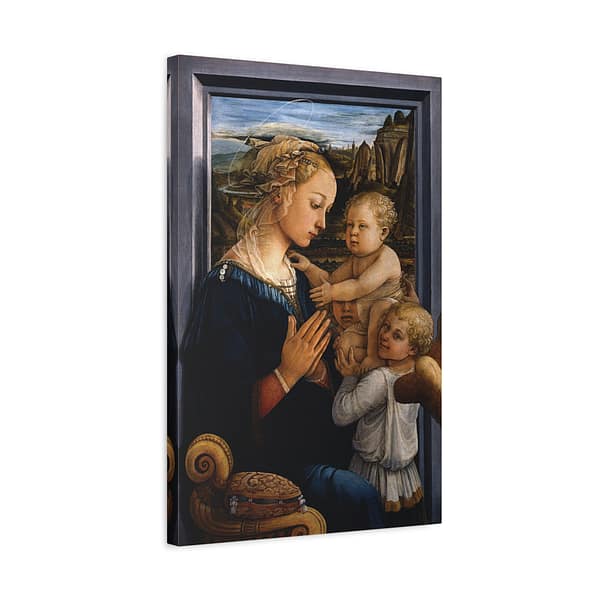 10152173587611250136_2048.jpeg Madonna and Child with Two Angels – Fra Filippo Lippi (c. 1465) – Renaissance Canvas Print