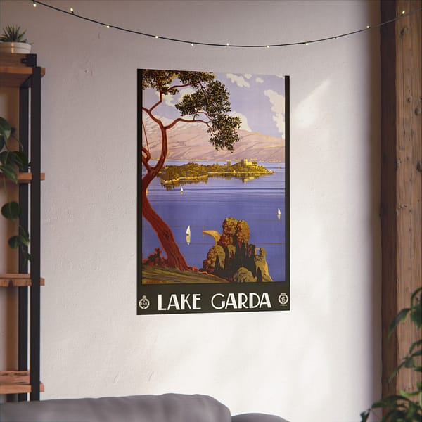 10227529245942596975_2048.jpeg Lake Garda – ENIT Italian National Tourist Board (1924) – Vintage Travel Poster Print