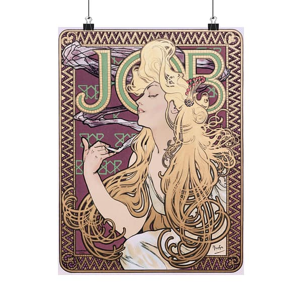 10249128781358975799_2048.jpeg Job Cigarettes ad - Alphonse Mucha (1896) - Art Nouveau Poster Print