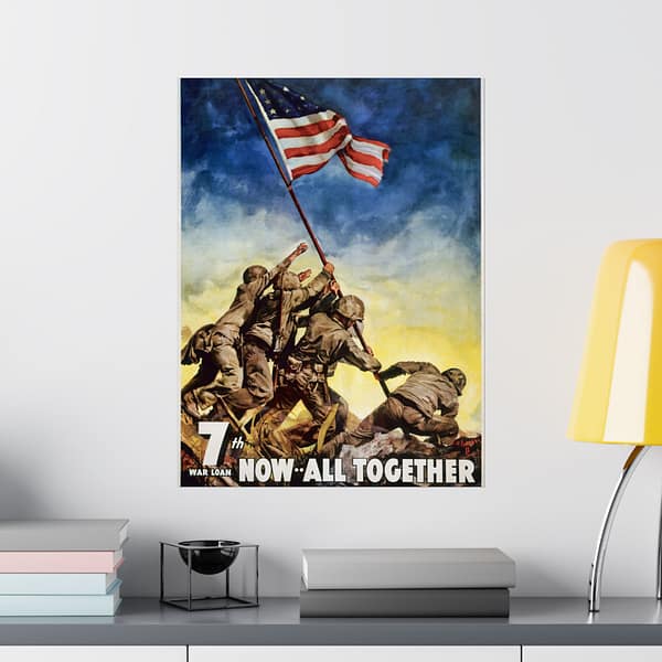 10259891170864414896_2048.jpeg 7th War Loan - Now, All Together - C.C. Beall (1945) - Patriotic WWII Poster Print