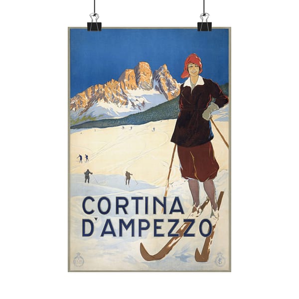1026705593950469598_2048-1.jpeg Cortina d’Ampezzo, Italy – ENIT Italian National Tourist Board (c. 1920) – Vintage Travel Poster Print