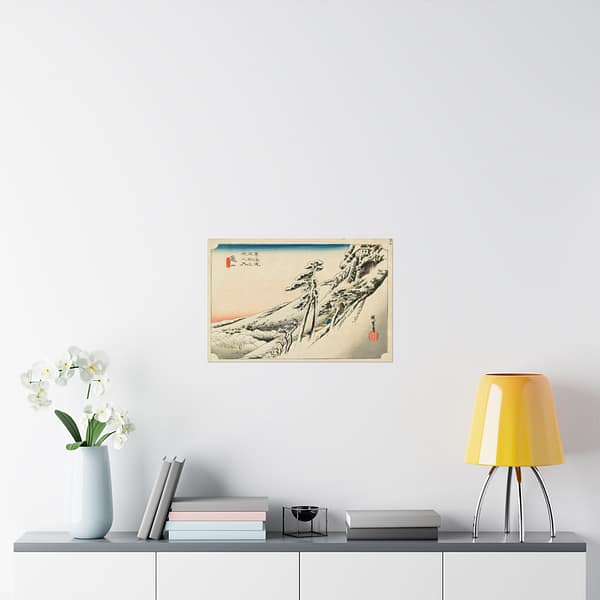 10273426863567040837_2048.jpeg Kameyama, Clear Weather After Snow - Utagawa Hiroshige (c. 1832-33) - Japanese Woodblock Poster Print