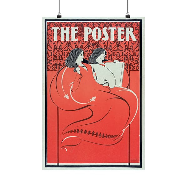 10277805098417347648_2048.jpeg The Poster, Miss Art and Miss Litho – Elisha Brown Bird (1896) – Art Nouveau Poster Print