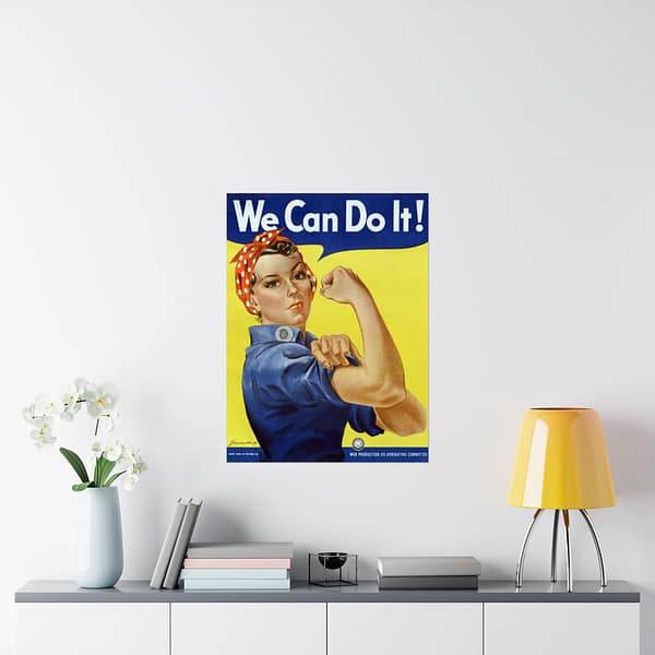 10286028771010462760_2048.jpeg We Can Do It! Rosie the Riveter - J. Howard Miller (1942-1945) - Patriotic WWII Poster Print