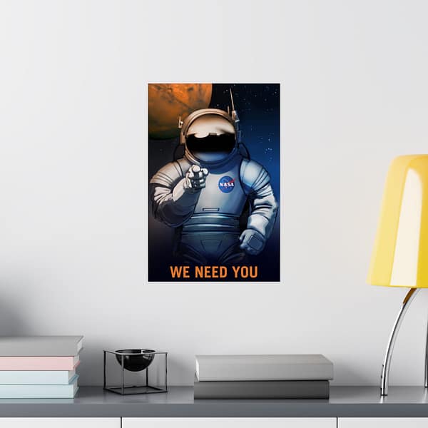 10341075839049878719_2048.jpeg We Need You – NASA Recruitment Ad – Space Age Poster Print