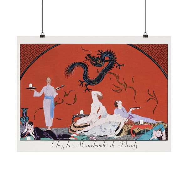 10382968418428188379_2048.jpeg Chez la Marchande de Pavots - George Barbier (1920) - Art Deco Poster Print