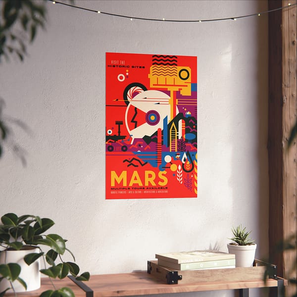 10519254307197599972_2048.jpeg Mars - Multiple Tours Available - NASA Travel Ad (2018) - Space Age Poster Print