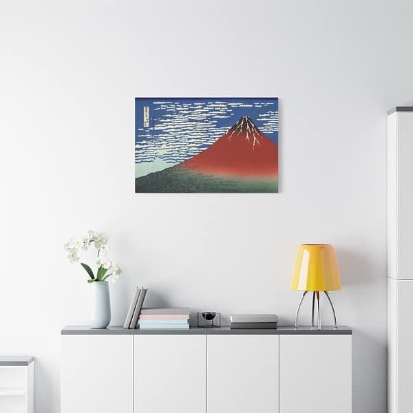 10528307187611273579_2048-1.jpeg Red Fuji (South Wind, Clear Sky) – Katsushika Hokusai (c. 1830-32) – Japanese Woodblock Canvas Print