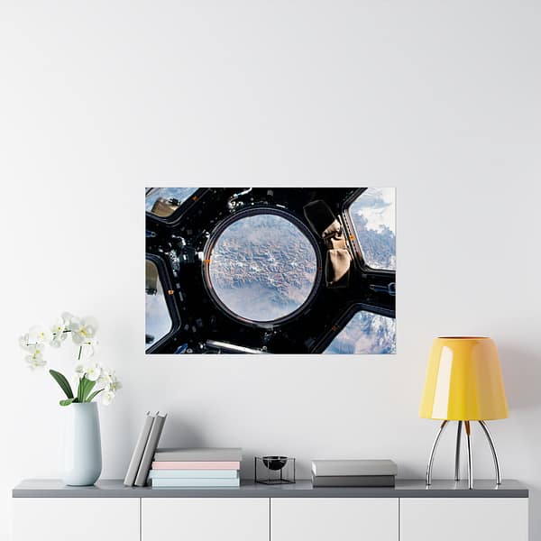 10566169271533843556_2048.jpeg Earth view from the cupola onboard the International Space Station - NASA (2015) - Space Age Poster Print