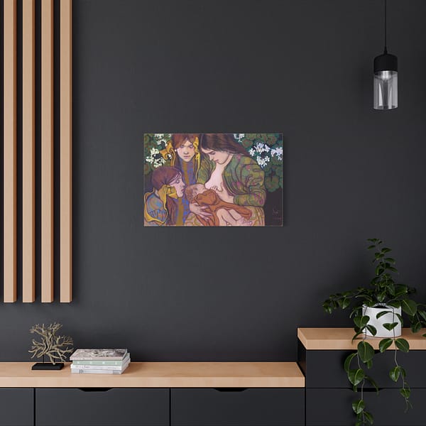 10614977281184458839_2048.jpeg Motherhood (Macierzynstwo) – Stanisław Wyspiański (1905) – Impressionist Canvas Print