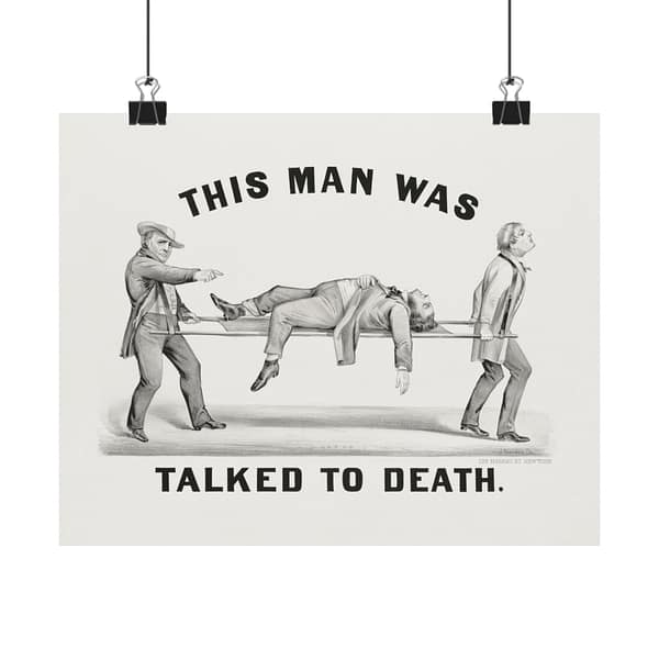 10667793441589680724_2048.jpeg This Man Was Talked to Death - John Cameron (1873) - Vintage Art Poster Print