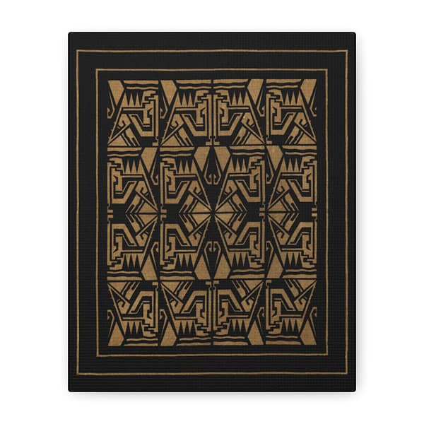 10681442716934807303_2048.jpeg Art Deco Geometric Velvet Pattern (c. 1920-1930) - Art Deco Canvas Print