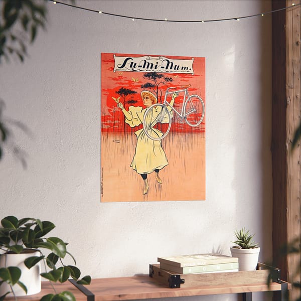 10712309248830733919_2048.jpeg Lu-Mi-Num Bicycle ad – Charles Tichon (c. 1890s) – Art Nouveau Poster Print