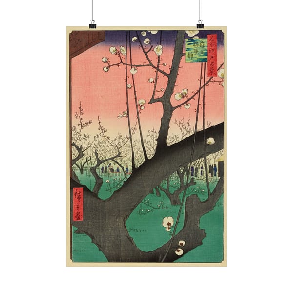 10726503439085871958_2048.jpeg Plum Park in Kameido – Utagawa Hiroshige (1857) – Japanese Woodblock Poster Print