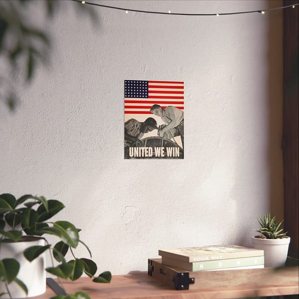 10743013420695278877_2048.jpeg United We Win - War Manpower Commission - Howard Liberman (1943) - Patriotic WWII Poster Print