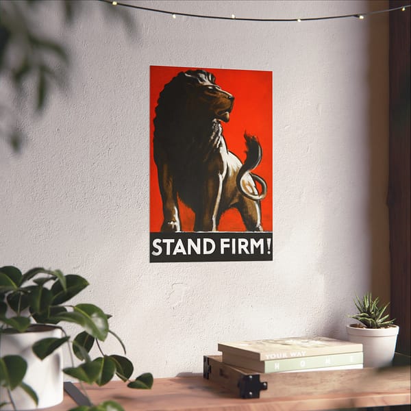 10784296925334891650_2048.jpeg Stand Firm! - Tom Purvis (1943) - Patriotic WWII Poster Print