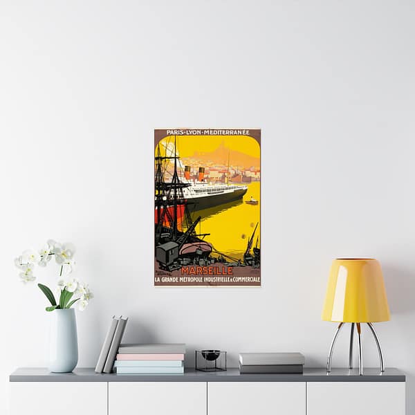 10816302290780273279_2048.jpeg Marseille, La Grande Metrople Industrielle & Commerciale – Roger Broders (c. 1922) – Vintage Travel Poster Print