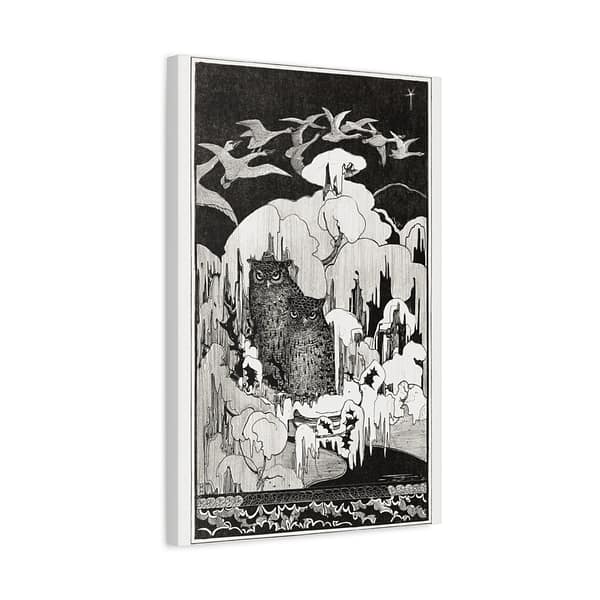 10863879462404768581_2048.jpeg Kerstnacht - Theo van Hoytema (1894) - Art Nouveau Canvas Print