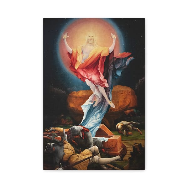 10900944135605456881_2048.jpeg Isenheim Altarpiece (Resurrection panel) – Matthias Grünewald (c. 1512-1516) – Renaissance Canvas Print
