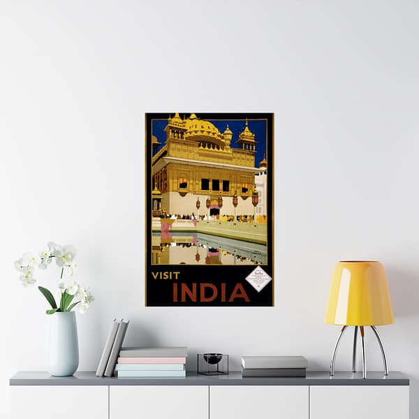 10941480698075007149_2048.jpeg Visit India – India State Railways Bureau (c. 1935) – Vintage Travel Poster Print